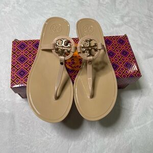 Tory Burch Women's Beige Thong Sandals